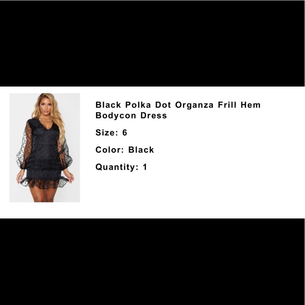 Black Polka Dot Dress